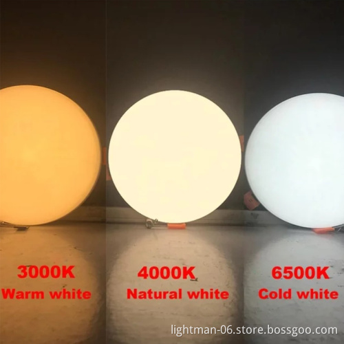 24W Round Square Frameless LED Panel Downlight